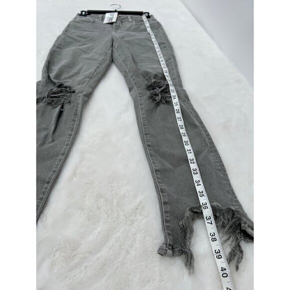 NWT L'AGENCE Size 26 High Line HighRise Distressed Stretch Skinny Jeans MSRP$275 - Picture 5 of 13